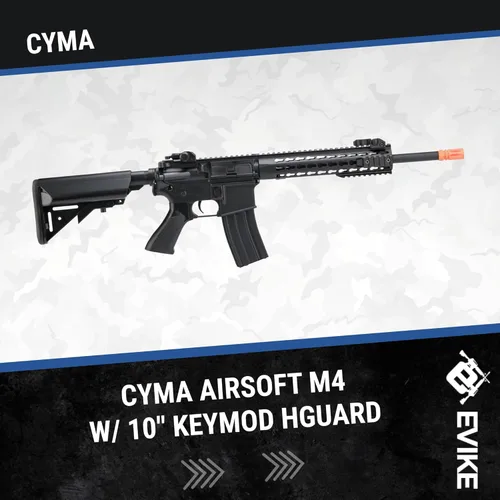 Vista 5 de Evike x CYMA Sport Airsoft M4 w/ 10" KeyMod Rail