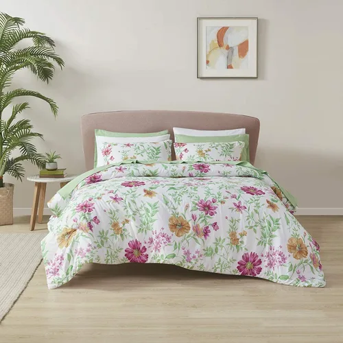 Vista 3 de Comfort Spaces - Acogedor edredón con diseño moderno e informal, con juego completo de sábanas y con bolsillo lateral, cubierta para todas