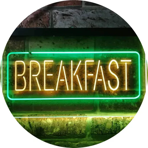 Vista 19 de ADVPRO All Day Breakfast Café - Letrero de neón LED de doble color, azul y rojo, 16 x 12 pulgadas, st6s43-i2862-br azul y Red