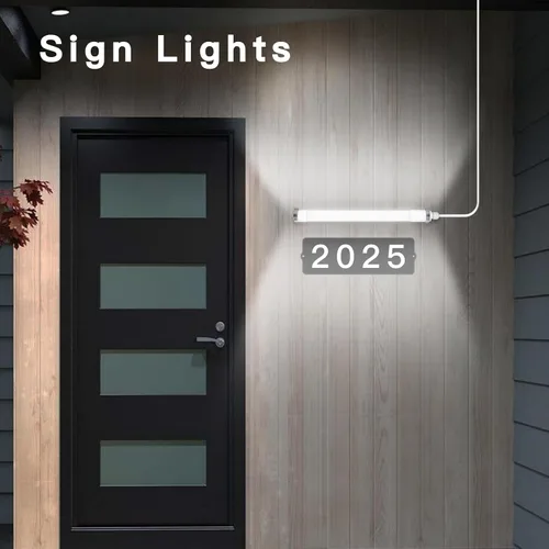 Vista 3 de MEIHONG Paquete de 2 luces solares de gallinero con temporizador LED regulable, luces solares de cobertizo, IP66 impermeable y cable de 16.4 pies