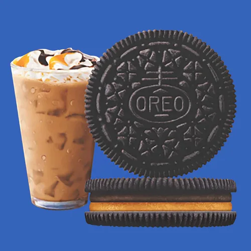 Vista 2 de OREO Doble Stuf Mocha Latte Galletas, paquete de 12.2 onzas