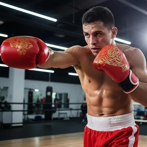 Vista 5 de 1 par de guantes de entrenamiento de boxeo: guantes de perforación de superficie de poliuretano para principiantes, guantes de entrenamiento