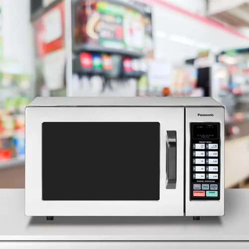 Vista 4 de Panasonic horno de microondas comercial 1000W con la cubierta de placa de lujo de las mercancías nórdicas