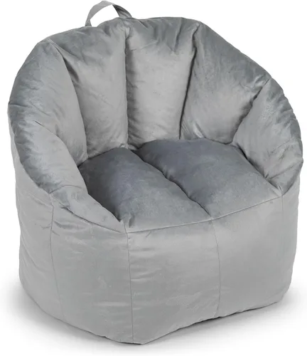 Vista 10 de Big Joe Milano - Silla de Puf con Cuero Montana Negro Vibe