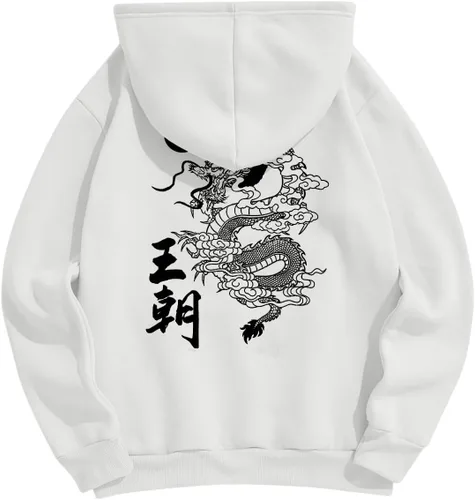 Vista 12 de ZAFUL Sudadera con capucha con cordón para hombre, unisex, de manga larga, sudadera casual