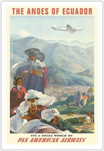 Vista 12 de Paul George Lawler c.1939 - Póster de viaje de aerolínea vintage de Paul George Lawler c.1939 - Impresión de papel mate de arte fino (sin marco) 11