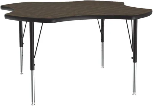 Vista 87 de Correll - Mesa rectangular de actividades para el aula de 24 x 36 pulgadas, altura ajustable (19-29 pulgadas), parte superior de nogal colonial