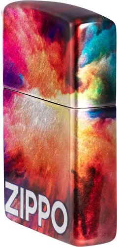 Vista 8 de Zippo Encendedor de bolsillo cromado con diseño Tie Dye 540