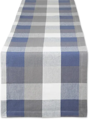 Vista 10 de DII Tri-Color Check Collection - Juego de servilletas 100% algodón, 20 x 20 pulgadas, color negro, 6 piezas