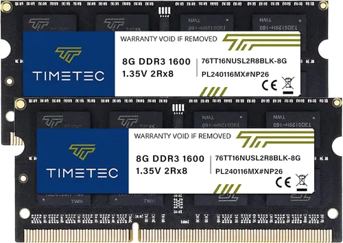 Vista 12 de Timetec 4GB DDR3L / DDR3 1600MHz PC3L-12800 / PC3-12800 Sin ECC Sin Búfer 1.35V / 1.5V CL11 2Rx8 Rango Dual 204 Pines SODIMM Portátil Notebook PC