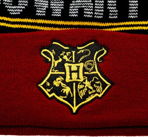 Vista 4 de Harry Potter Hogwarts - Gorro de punto y bufanda multicolor, Multi colorido