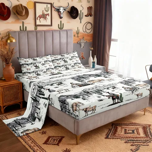Vista 23 de Castle Fairy Juego de sábanas de motocross tamaño twin, juego de ropa de cama verde con diseño de panal ombré, decoración de habitación de niños