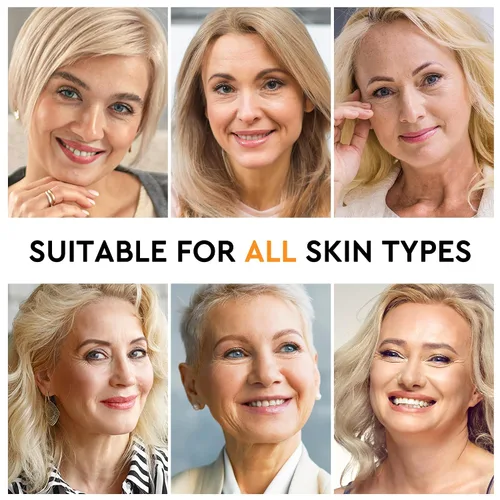 Vista 7 de Suero súper vitamina C para mujeres mayores de 70 años, suero facial con vitamina C para mujeres, antienvejecimiento, removedor de manchas oscuras