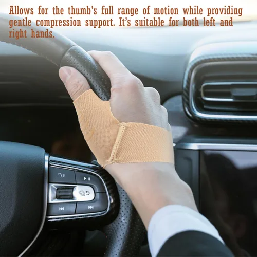 Vista 6 de 2 soportes para pulgar, soporte elástico para pulgar, compresión del pulgar, soporte para el pulgar para dolor en las articulaciones, tendinitis