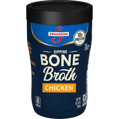 Vista 13 de Caldo de hueso de res para beber Swanson S, taza microondas de 10.75 oz