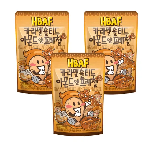 Vista 13 de [HBAF] Nuez de almendras crujientes de maíz horneado coreano Nutritivo y sin gluten Almuerzo para niños después de la escuela, trabajo, viaje