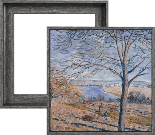 Vista 24 de Marco flotante para pintura en lienzo de 5 x 7 pulgadas con 0.6 a 0.8" de profundidad, paquete de 3 marcos flotantes para impresiones en lienzo