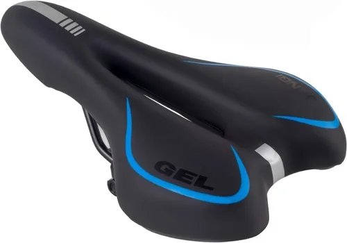 Vista 11 de MSDADA Asiento de bicicleta de gel, sillín de bicicleta para hombres y mujeres, asiento de bicicleta impermeable, cómodo y suave cojín para Negro