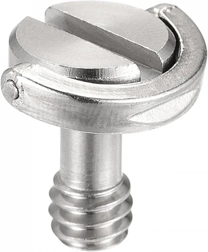 Vista 4 de uxcell Tornillo de trípode para cámara – Adaptador de tornillo de montaje macho de 1/4 pulgadas ranurado de 0.47 pulgadas de longitud para soporte