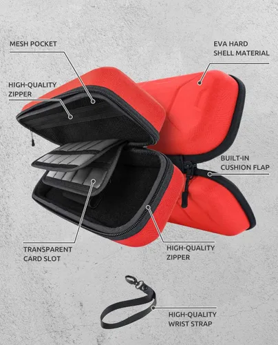 Vista 5 de Mumba Funda de transporte para Nintendo Switch OLED y Nintendo Switch, Versión Plus Bolsa de transporte de viaje protectora portátil