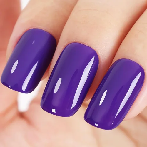 Vista 28 de Esmalte de uñas en gel color púrpura oscuro de medianoche - 15ml de esmalte de uñas en gel Jelly color morado negro, color traslúcido