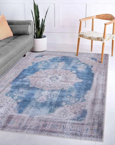 Vista 189 de GLN Rugs Traditional Collection - Alfombra de felpilla lavable a máquina, tradicional lavable, antideslizante, alfombra de felpilla de pelo corto