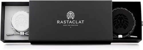 Vista 2 de Rastaclat Pulseras trenzadas de amor y parejas para mujeres y hombres – Colección I Love U Pulseras apilables ajustables trenzadas a mano Gran
