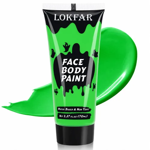 Vista 16 de Pintura corporal blanca para maquillaje de Halloween, crema a base de agua Blanco