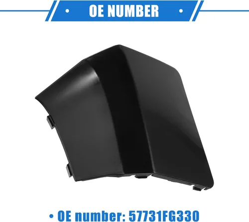 Vista 6 de Remolque de coche remolque gancho gancho tapa compatible para Subaru Impreza WRX STi 2011 2012 2013 2014, plástico durable negro parachoques
