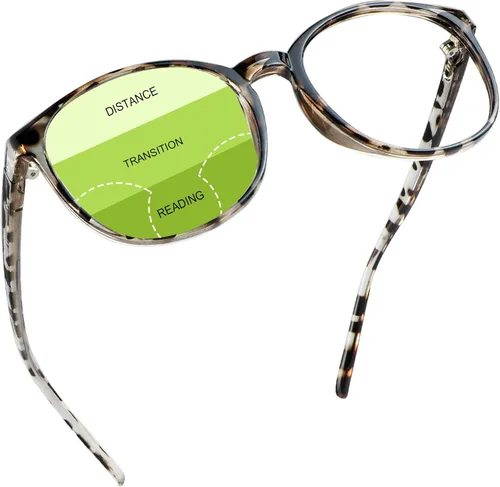 Vista 7 de YEIN Gafas presbípicas multifocales progresivas, gafas de sol grises fotocrómicas