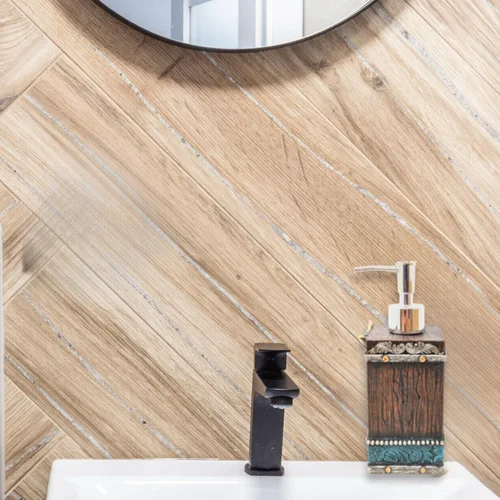 Vista 5 de BestGiftEver Dispensador de jabón Southwestern, accesorios de baño de vaquero, bomba de jabón inspirada en cuero sintético y cuero; decoración