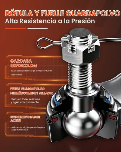 Vista 3 de Kit completo de suspensión delantera de 10 piezas para Toyota Corolla 2003 2004 2005 2006 2007 2008