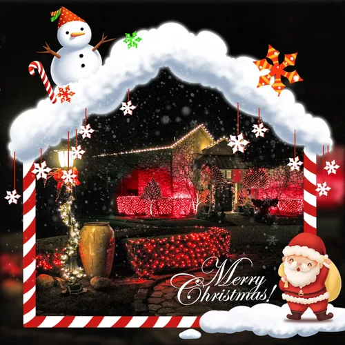 Vista 9 de JMEXSUSS 200 luces LED rojas de red de Navidad, 9.8 pies x 6.6 pies, luces de arbusto de Navidad conectables con control remoto, 8 modos de enchufe