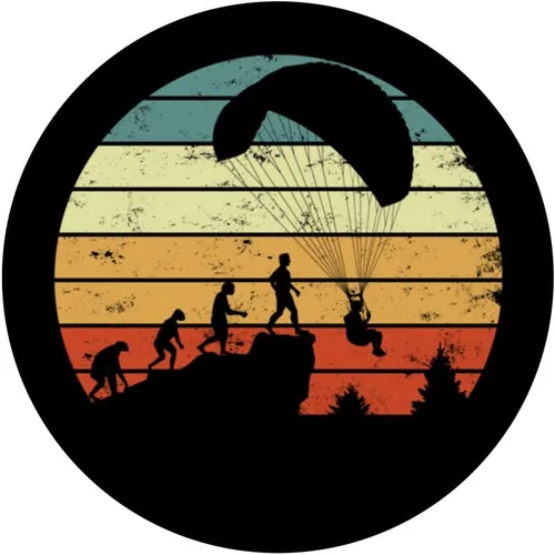 Vista 3 de Parapente Evolution Basejumping Parapente PopSockets PopGrip intercambiable