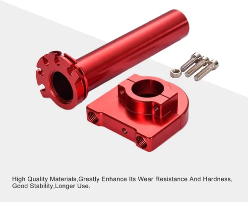 Vista 4 de GOOFIT Empuñaduras de aluminio de alto rendimiento, tubo de acelerador, palanca de repuesto para motocicleta de motocross de 50 cc, 70 cc, 90 cc