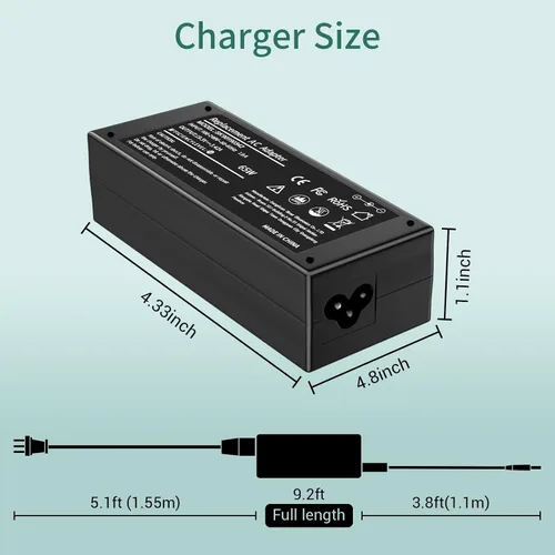 Vista 3 de Cargador adaptador de CA de 65 W para cargador Dell Inspiron 15 3000 5000 7000 3552 3558 3576 3580 5551 5557 5558 5559 5566 5567 5568 5570 5582 5583
