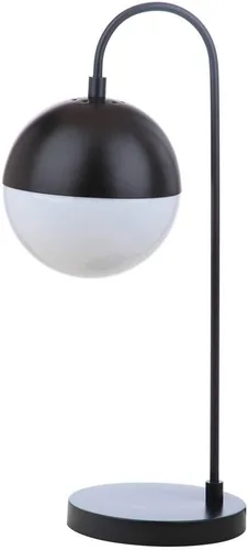 Vista 6 de SAFAVIEH Lighting Collection Cappi - Lámpara de mesa dorada de latón con puerto de carga USB (bombilla LED incluida)