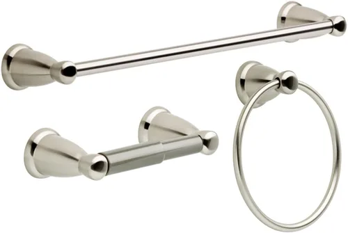 Vista 15 de Franklin Brass Kinla - Juego de accesorios de baño de 3 piezas, color negro mate, accesorios de baño, KIN3PC-MB