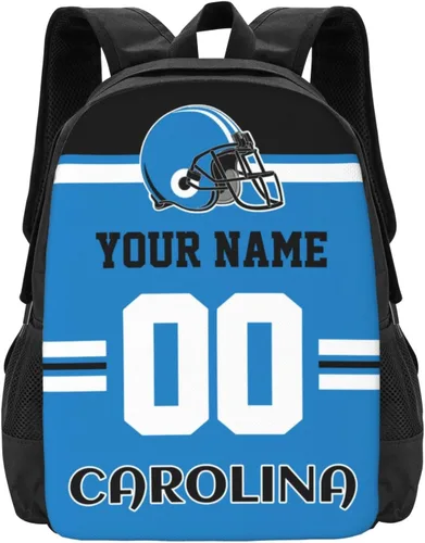Vista 9 de Mochila de estilo de fútbol personalizado Mochila personalizada con nombre y número Mochilas personalizadas de alta capacidad bolsa regalos, Arizona