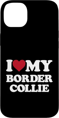 Vista 15 de iPhone 16 I Love My Border Collie - I Heart My Border Collie Case