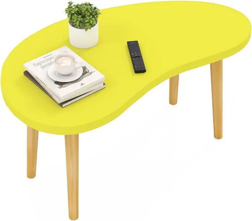 Vista 10 de Funecy Mesa de Café con Galletas Mesa Baja con 4 Patas Sólidas de Madera, Mesa de Piso para Sentarse en el Piso, Almacenamiento y Muebles para Sala