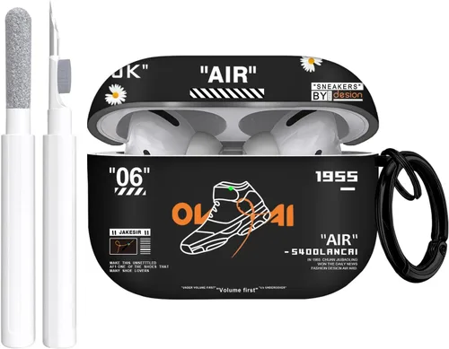 Vista 24 de Gedicht Funda para Airpods Pro, lindo diseño de fútbol de TPU suave fundas para Airpods Pro 1ª generación, a prueba de golpes para Airpods Pro 2019