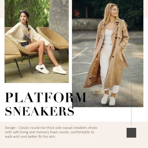 Vista 3 de Jeossy Tenis de moda con plataforma 8028 para mujer, zapatos casuales con cordones y soporte de arco