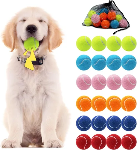 Vista 11 de Swingers Pelotas de tenis chirriantes para perro, pelotas de tenis de Varios