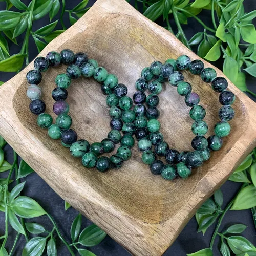 Vista 279 de Gem Avenue Handmade Round Bead Stretch Bracelet Unisex Natural Stone Beaded Jewelry for Men & Women, Elastic Wristband for Daily Wear