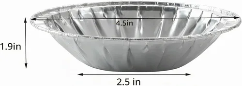 Vista 2 de Waytiffer 50 Pack - Sartenes para tartas de 4 pulgadas, Mini latas para tartas de aluminio desechable resistente para tartas/pasteles de papel