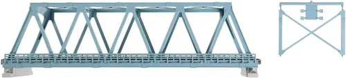 Vista 2 de Kato 20-436 N 9.764 in 9-3/4" Puente de doble vía del braguero, azul claro