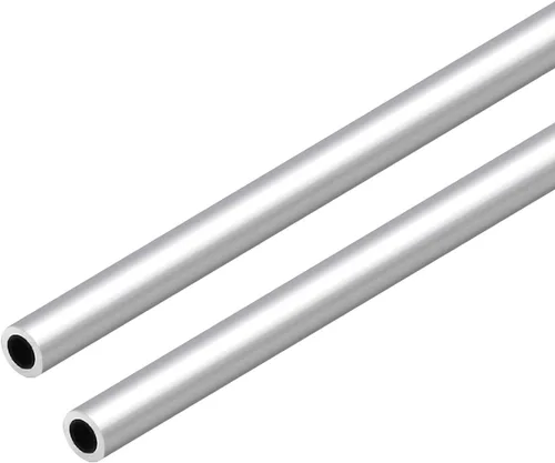 Vista 6 de Tubo redondo de aluminio 6063, 0.394 pulgadas de diámetro exterior de 0.079 pulgadas de grosor de pared de 11.811 in de longitud, tubo recto