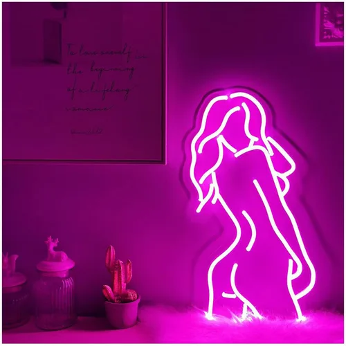 Vista 8 de Señal de neón con texto en inglés "Sexy Lady Naked Lad", letrero decorativo para el hogar, dormitorio, decoración de habitación, bar, cerveza, Rojo