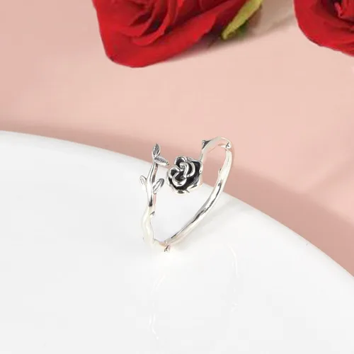Vista 20 de CANDYFANCY Anillo de nudo celta de plata de ley 925 abierto para el dedo medio nudillo para mujer, tamaño ajustable 4-7
